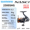 Shimano Nasci (2025) Spinning Reel 5+1BB Max 11kg Drag X-Ship