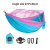 Single/Double Size Nylon Portable Camp Hammock with Mosquito Net