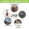 8pcs/Set Stainless Steel Camping Cookware Mess Kit