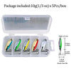 THKFISH 5pcs Fishing Spoon Set 7g 10g 14g 21g