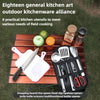 ISE MOUNT 9PC Camping Kitchen Cookware Set