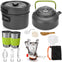 Outdoor Camp Cookware Set for 1-3 People