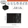 Heavy-Duty Black Waterproof Tarp