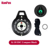 Kanpas EDC Outdoor Compass with Luminous Turnable Bezel K18