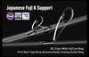 Kingdom KO-Ⅲ High Carbon Spinning/Casting Rod 2PC 6'5" - 8' M ML MH L