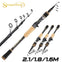 Sougayilang Telescopic Spinning/Casting Rod 1.6m 1.8m 2.1m FAST