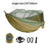 Single/Double Size Nylon Portable Camp Hammock with Mosquito Net