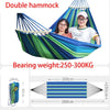 Portable Anti Rollover Canvas Single/Double Hammock with Carry Bag