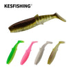 KesFishing Cannibal Shad Soft Bait 3" 4” inch 6/10PCS