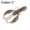 WDAIREN 10Pcs/Lot  50mm/70mm Soft Plastic Craw Bait