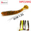 Bodecin T-Tail Shad Bait 6cm/1.3g 50Pc Set