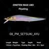 Megabass VISION ONETEN MAX LBO 135mm 21g Floating Bullet Jerkbait