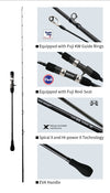 MADMOUSE BamBluz 1.9M ML/M/MH Spinning/Casting Slow Jigging Rod 2PC