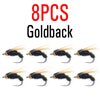 ICERIO 8Pcs/Box Nymph Scud Fly