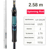 PureLure Lubina Carbon Spinning Rod 2.4m/2.5m/2.58m/2.7m 2PC