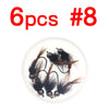 Bimoo 6Pcs/Lot  #8 #10 #12 Tungsten Bead Head Flash Back Pheasant Tail Nymph Fly
