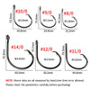 Ellllv 8/0 - 14/0 Saltwater 3X Strong Inline Circle Hook
