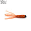 MNFT 20PCS Tri-color 4.5cm/0.5g Silicone Salted Tube Baits