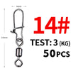 Meredith 50Pcs/Lot Stainless Connector Pin Rolling Swivel