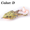 Proleurre 1PC Double Propeller Soft Silicone Pro Frog Bait