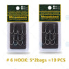 Megabass 5PC/Lot Katsuage Treble Hook