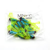 MNFT 20PCS Tri-color 4.5cm/0.5g Silicone Salted Tube Baits