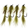 Vampfly 4PCS #10 Vivid Dragon Fly Nymph Fly Bait