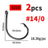 Ellllv 8/0 - 14/0 Saltwater 3X Strong Inline Circle Hook