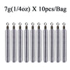 10pcs/lot 3.5g 5g 7g 10g 14g 20g Fishing Weights