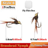 12 Styles Wet/Dry Fishing Flies