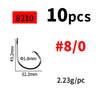 Ellllv 8/0 - 14/0 Saltwater 3X Strong Inline Circle Hook