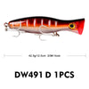 ProBeros 1Pc 43g 13cm Topwater Popper