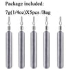 Drop Shot Pencil Sinkers - 5pcs