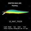 Megabass VISION ONETEN MAX LBO 135mm 21g Floating Bullet Jerkbait