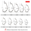 Meredith 50pcs/lot 8#-5/0 Worm Hook