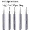 Drop Shot Pencil Sinkers - 5pcs