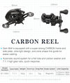 Tsurinoya DARK WOLF Baitcasting Reel 182g 7.1:1 7KG Max Drag 10+1BB