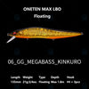 Megabass VISION ONETEN MAX LBO 135mm 21g Floating Bullet Jerkbait