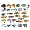 Fish Sticker Set - 10/50Pcs