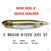 Megabass DOG-X SPEED SLIDE / QUICK WALKER 87mm 10.6g Top water Pencil Bait