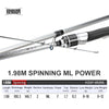 Kingdom SILVER NEEDLE II Ultralight Casting/Spinning Rod 1.68m-2.13m 2PC UL L ML M MH