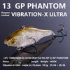 Megabass NEW VIBRATION-X ULTRA Rattle In / Silent Lipless Casting/Trolling Jerkbait