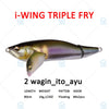 Megabass i-WING TRIPLE FRY 80mm 14g Floating Lipless Winged Hard Bait
