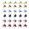 Goture 30pcs/Lot Wet Dry Streamer Nymph Flies Kit