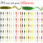 JYJ Soft Plastic Grub Lure & Hook Set 100Pcs/Lot