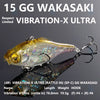 Megabass NEW VIBRATION-X ULTRA Rattle In / Silent Lipless Casting/Trolling Jerkbait
