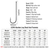 ICERIO 50pcs/lot Size 10 4 2 2/0 3/0 Aberdeen Long Shank Fish Hook