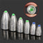 10pcs/lot Bullet Sinkers 2g 3.5g 5g 7g 10g 14g 20g