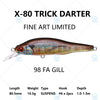 Megabass X-80 TRICK DARTER Suspend /Sinking 1.5m Jerkbait