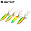 Outkit 1PC 5g/9g/13g/18g/21g Spoon with Dressed Feather Treble Hook